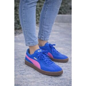 PUMA Women's 9/40 Club II Era Platform Shoes  Bluemazing-Sun Struck
